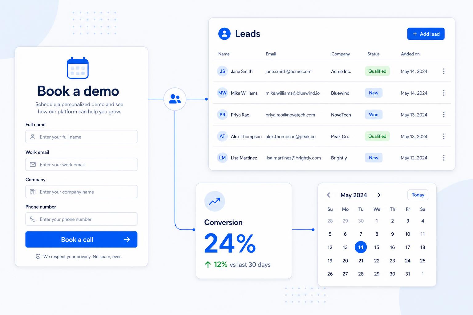 AI Lead Systems, AI-powered local SEO and ad systems that find, attract and qualify customers around the clock, plus AI booking agents that answer enquiries and complete bookings while you sleep.
